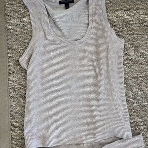 Banana Republic Light Gray Ribbed Set